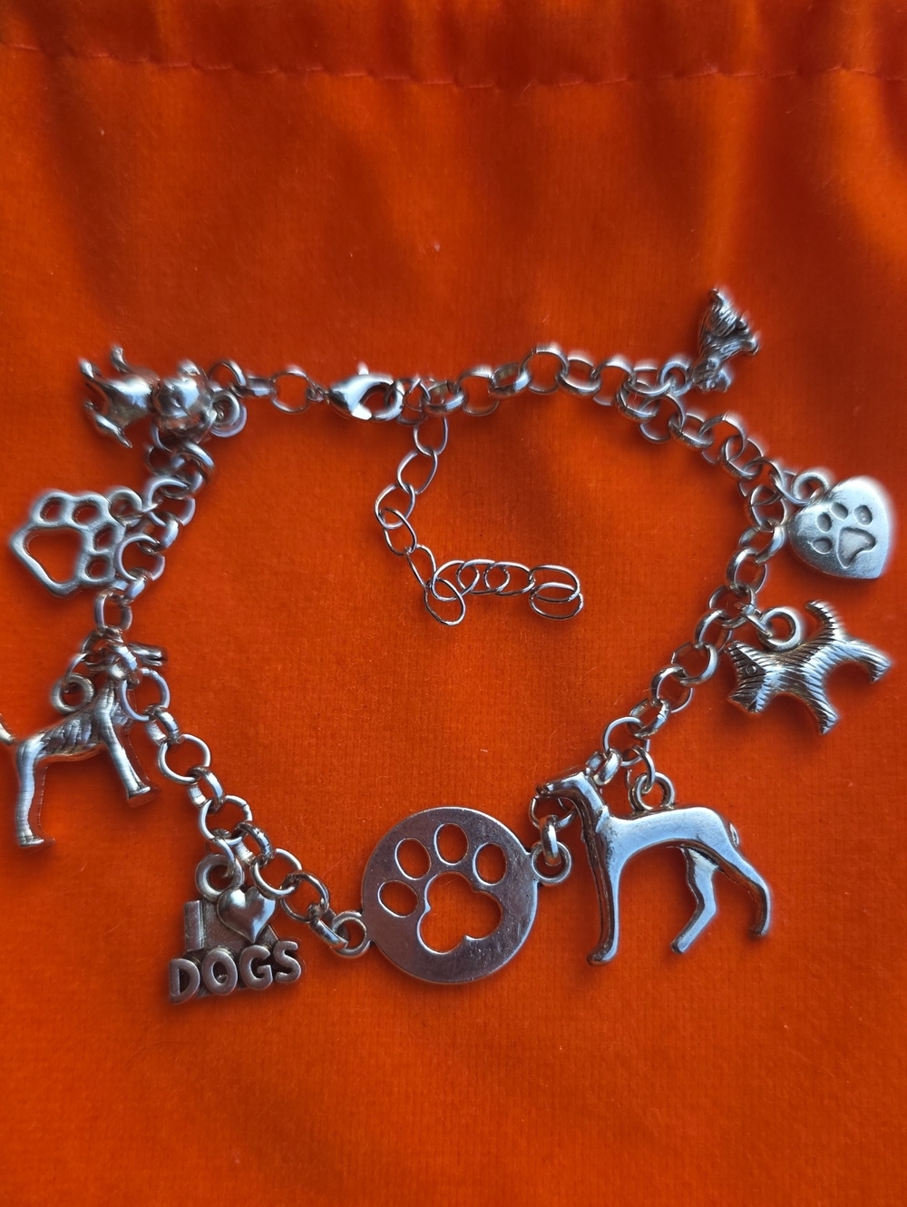 Dog Lovers Charm Bracelet, NWOT